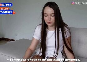 Young stepmother caught stepson making a homemade vagina. Handsome hands
