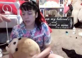 Cute blonde amateur webcam teen masturbating