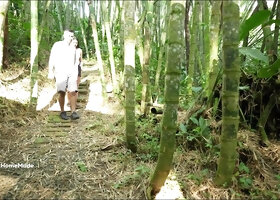 Woman Encounters Unexpected Turn in the Woods