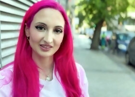 Victoria Arias Pink Hair Tattooed Girl Old Young Pilladas