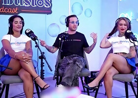 FFM 3 WAY—My gf and I get naughty and fuck NataliaGarcia's slit on a podcast until she ejaculates!