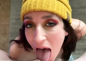 POV Handjob Blowjob cumshot compilation