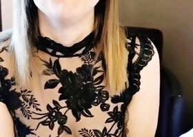Real blonde amateur giving a POV blowjob