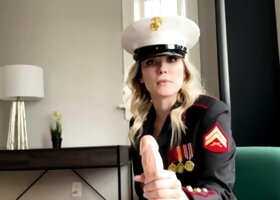 POV amateur blonde slut blowing monster dick in the bus