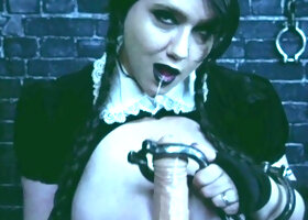 -Pornhub- -SOLO- Wednesday Addams Revenge Fuck - Dina