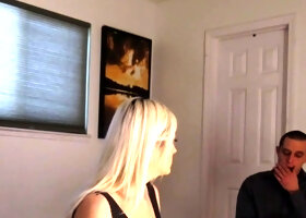 Hot blonde teen getting fucked by big cock