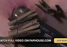 Hot Redheaded Prisoner Made to Endure Multiple Orgasms