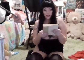 Asian amateur slut handles anal toys