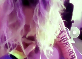Real blonde amateur giving a POV blowjob